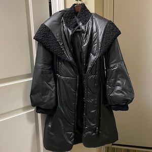 Black ladies puffer coat mackage